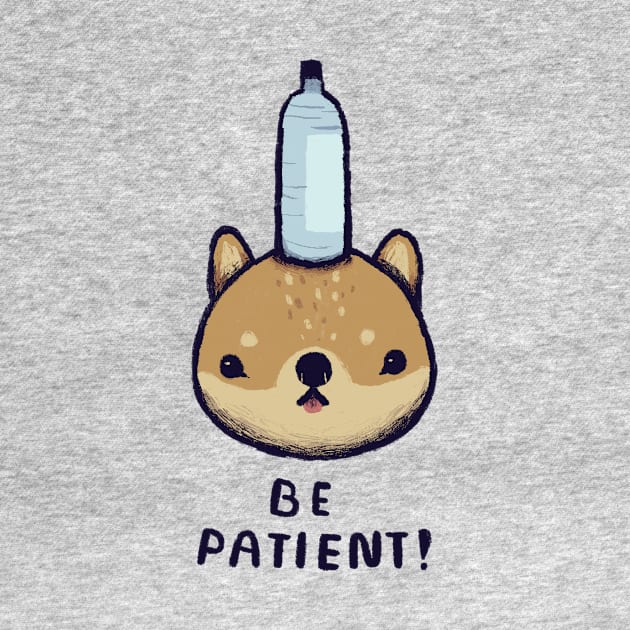 be patient! - balancing shiba inu by Louisros